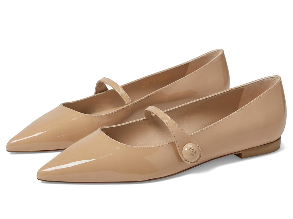 Stuart Weitzman SW Mary Jane Flat Adobe 8 B